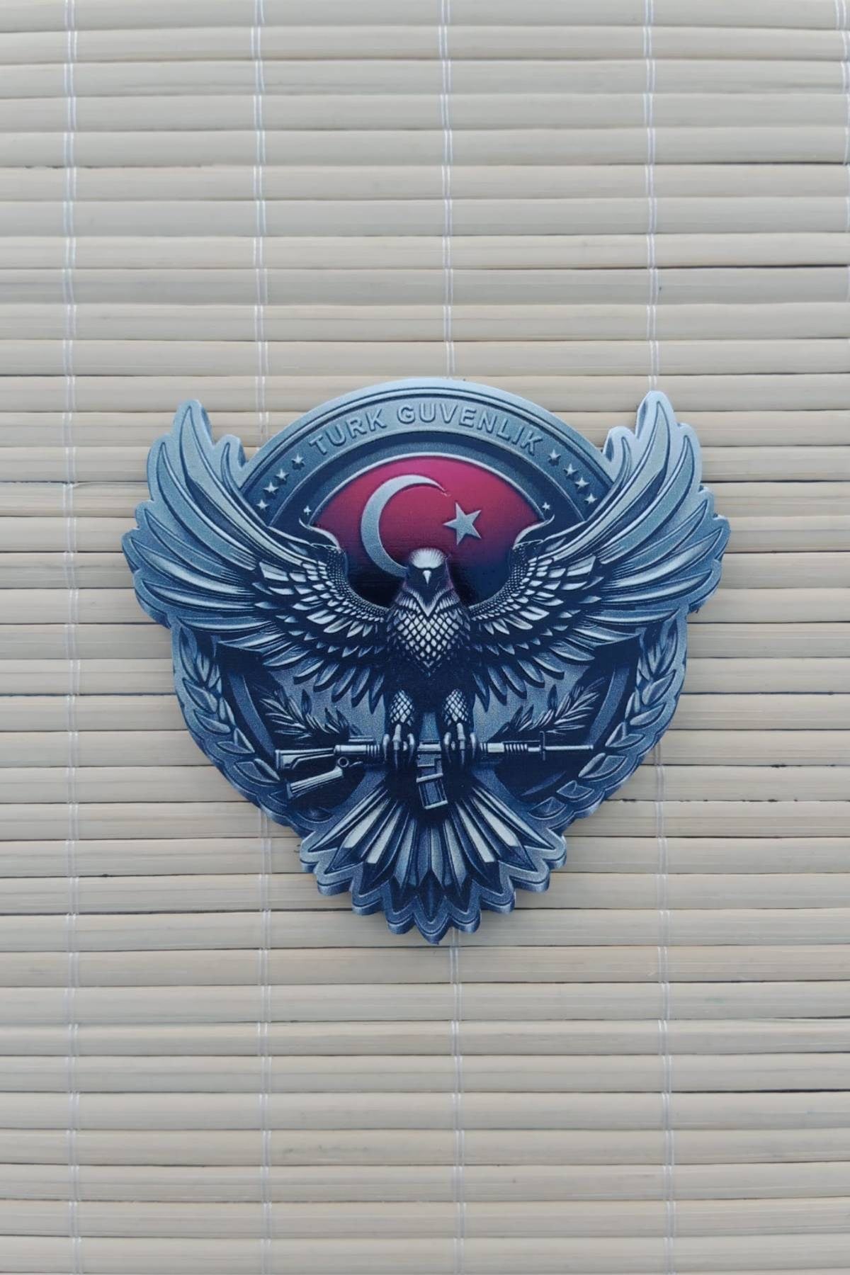 Turk Guvenlik Gokdogan Ayyildiz Kabartmali Tasarim 3D TPU Termoplastik Gogus Arma Patch Pec