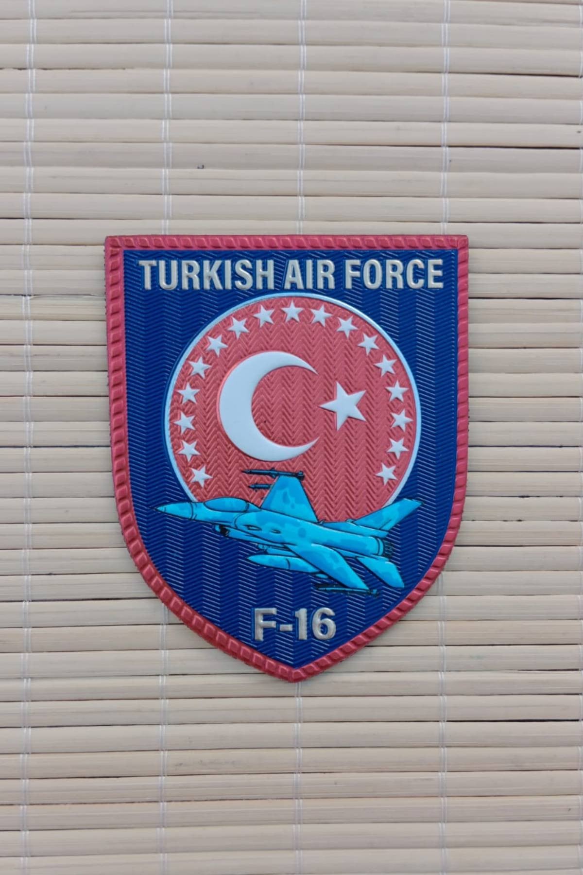 Turkish Air Force F-16 3d Tpu Termoplastik Silikon Kabartma Arma Pec Patch