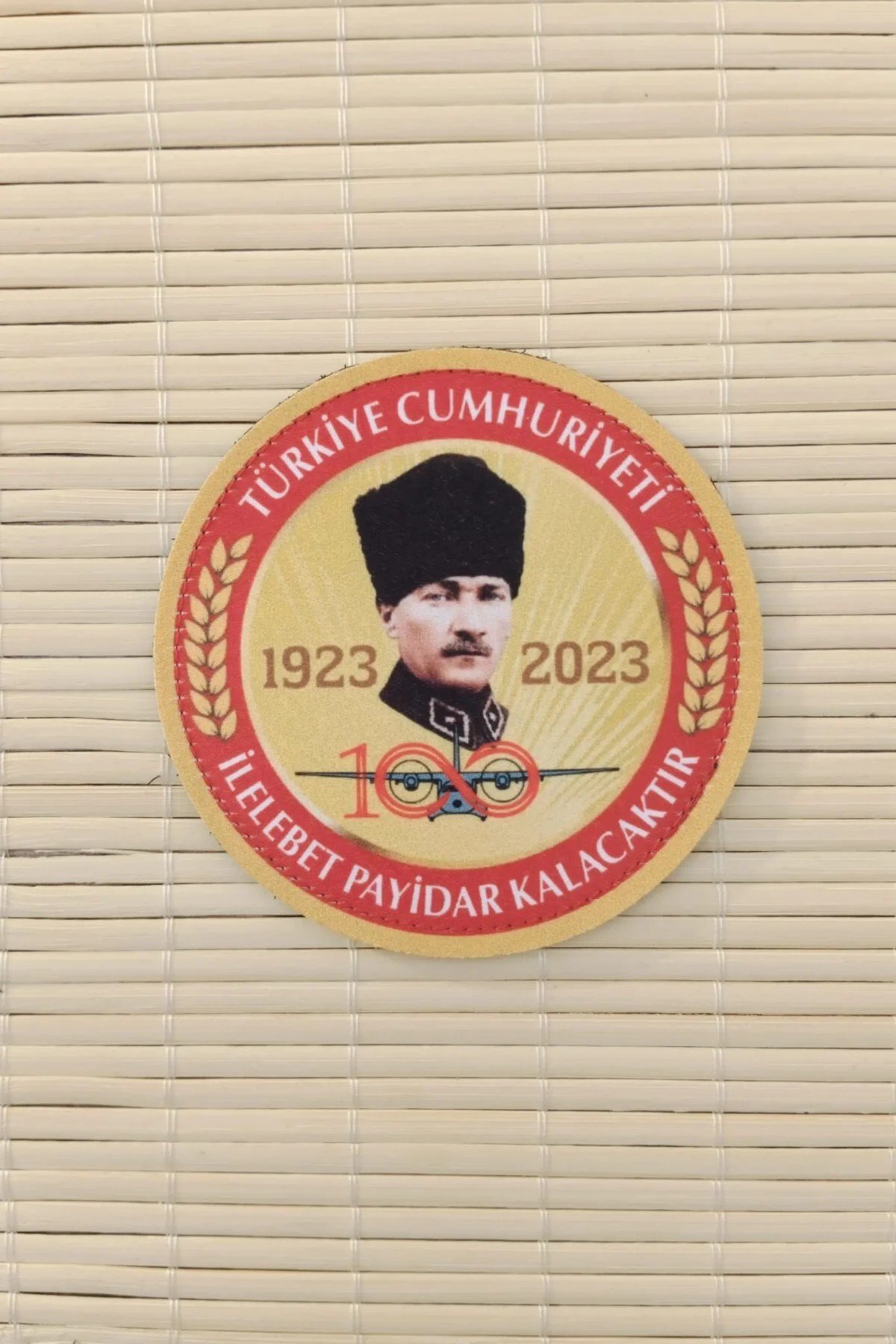 Turkiye Cumhuriyeti 1923 2023 100. Yil İlelebet Payidar Kalacaktir 3d Fermateks Kabartma Arma Patch