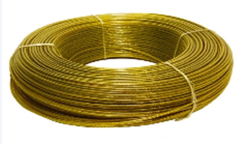 Çelik Halat Şeffaf İzoleli 4 Mm. 1 Bağ