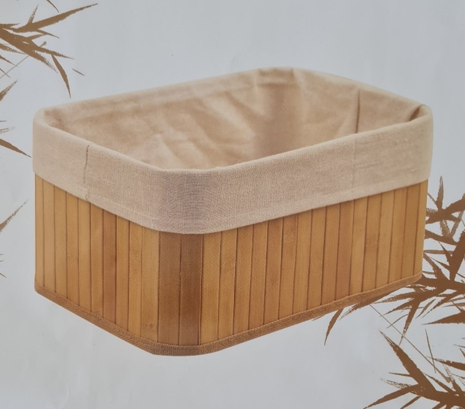 Dekoratif Bambu Katlanır Sepet 40X30X16 Naturel-Chk650