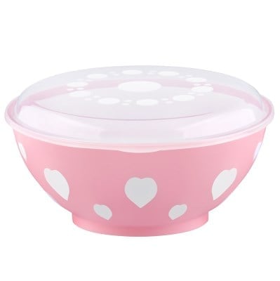 Desenli Yuvarlak Kase Kapaklı 3 Lt