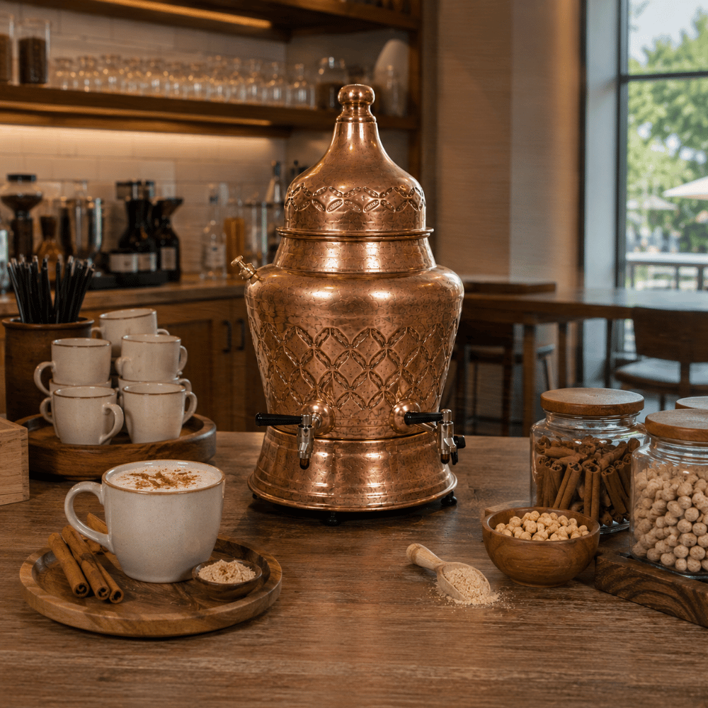 ankaAnka Bakır Karıştırıcılı 8 Litre Salep MakinesiSLP80