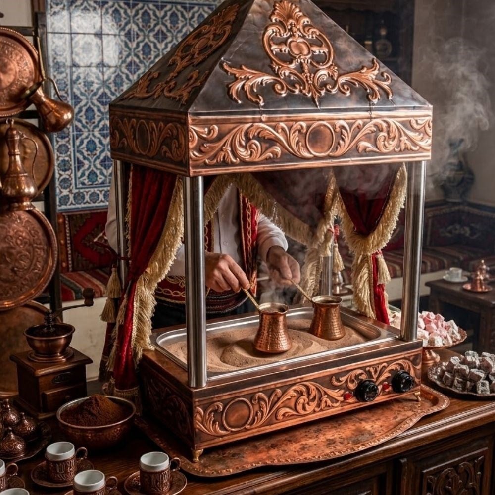 ankaAnka Davlumbazlı Setüstü Kumda Kahve Makinası 35x34x60 cmKKM2-D