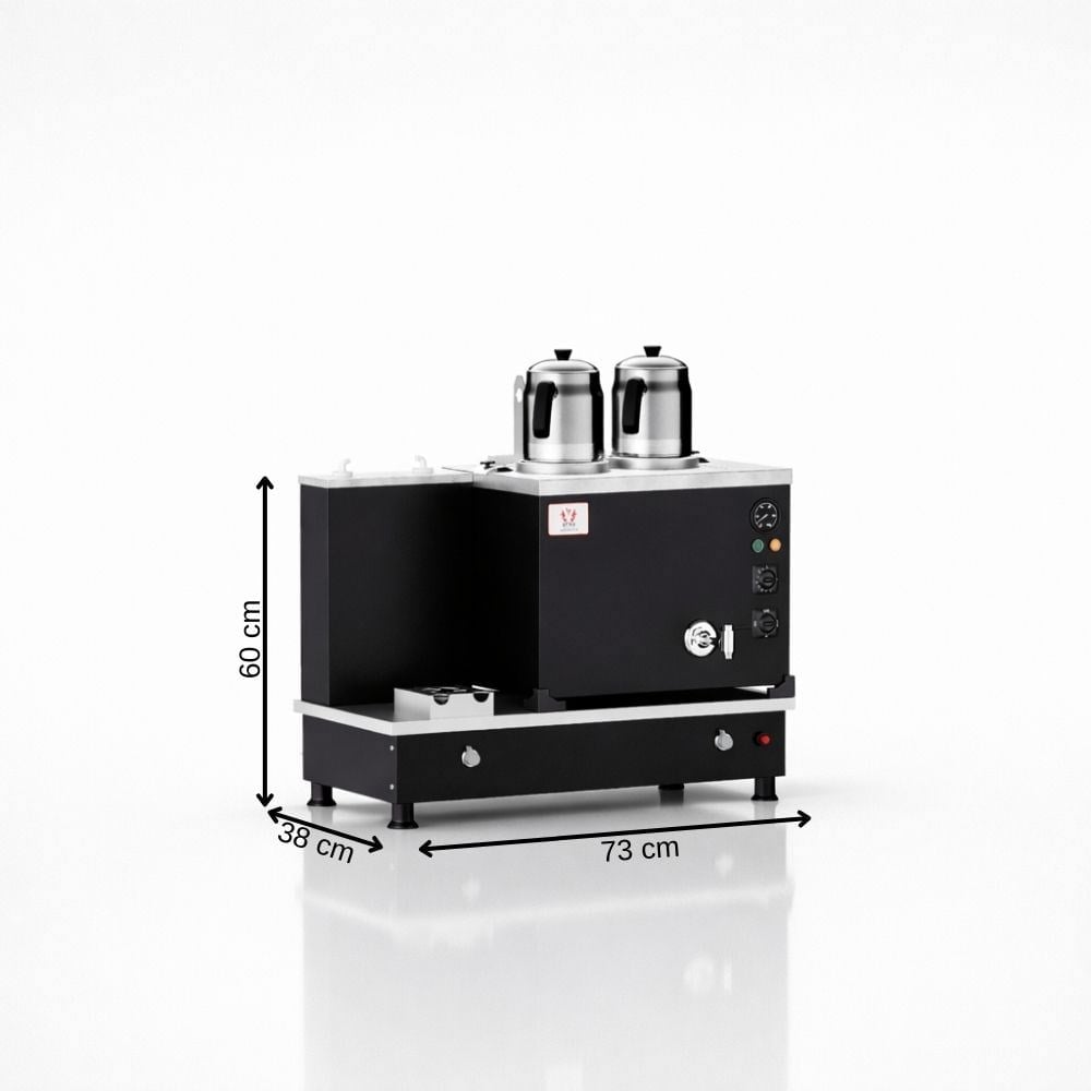 ankaAnka Doğalgazlı Statik Turbo Hibrit Smart 2 Demlik 20 Litre Çay MakinesiSTF02-S