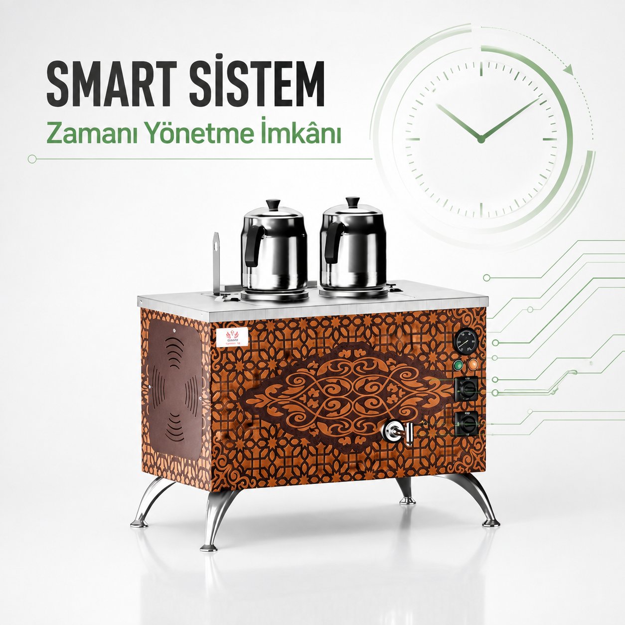 ankaAnka Elektrikli Bakır Pro Compact Smart 2 Demlik 20 Litre Çay Makinesi 220VAPE2-S