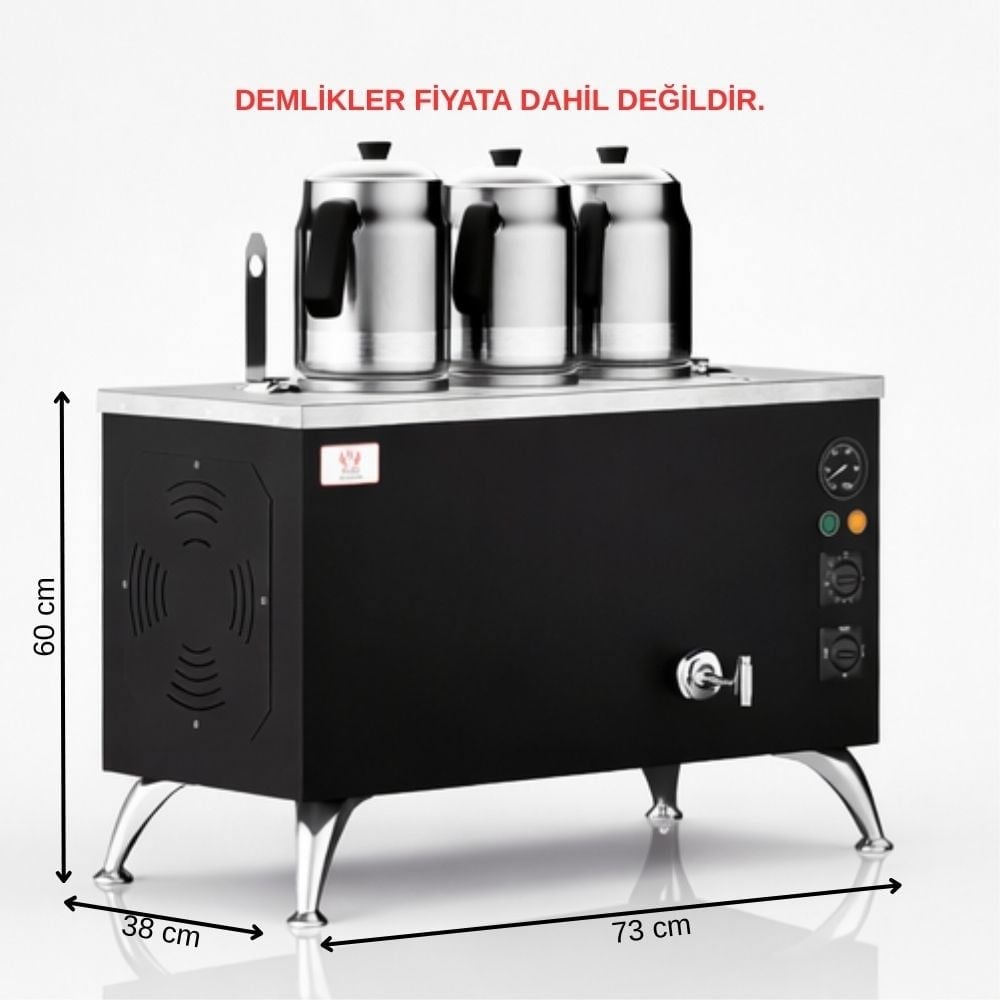 ankaAnka Elektrikli Black Pro Compact Smart 3 Demlikli 30 Litre Çay Makinesi 220VBPE3-S