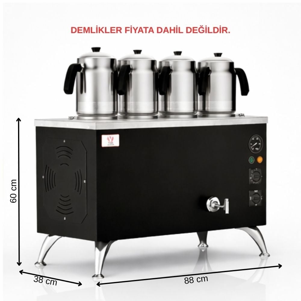 ankaAnka Elektrikli Black Pro Compact Smart 4 Demlikli 40 Litre Çay Makinesi 220VBPE4-S
