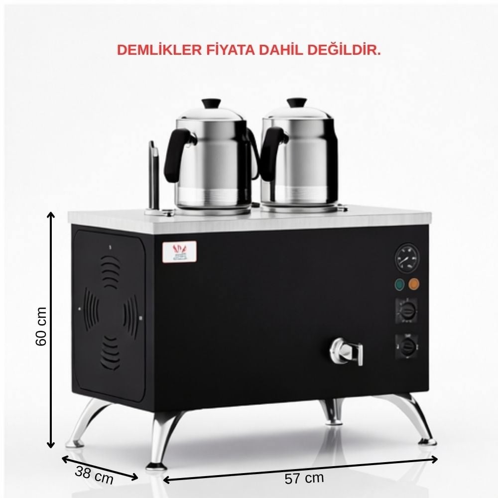 ankaAnka Elektrikli Black Pro Compact Smart 2 Demlikli 20 Litre Çay Makinesi 220VBPE2-S