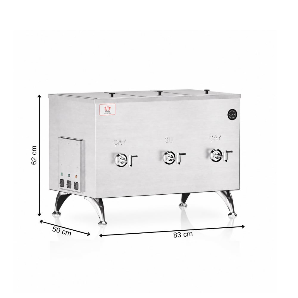 ankaAnka Elektrikli Dem Hazneli 80 Litre Mega Çay Makinesi 220VMG80
