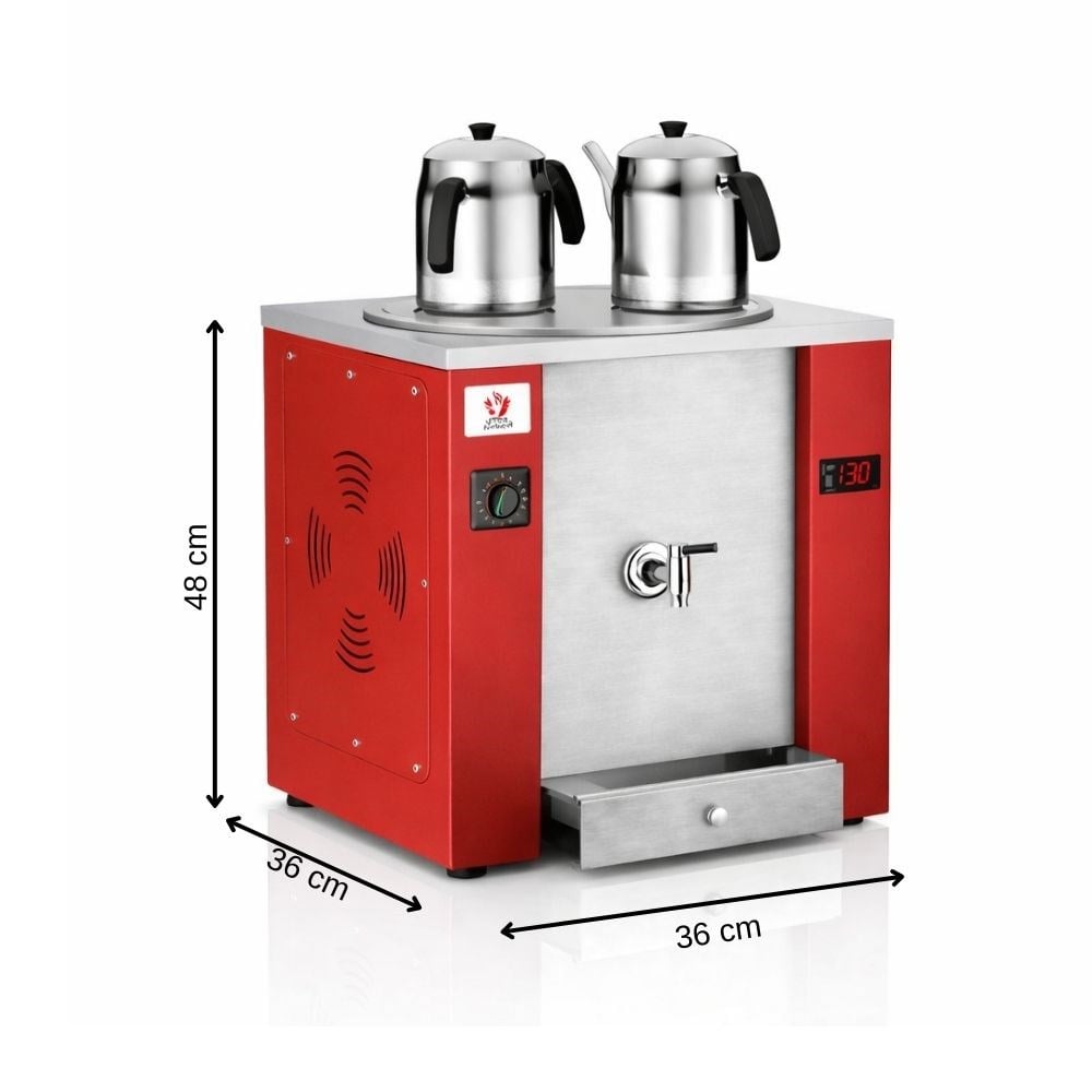 ankaAnka Pro Chef 15 Litre Kırmızı Profesyonel Çay Makinesi PXE-G2PXE-G2-K