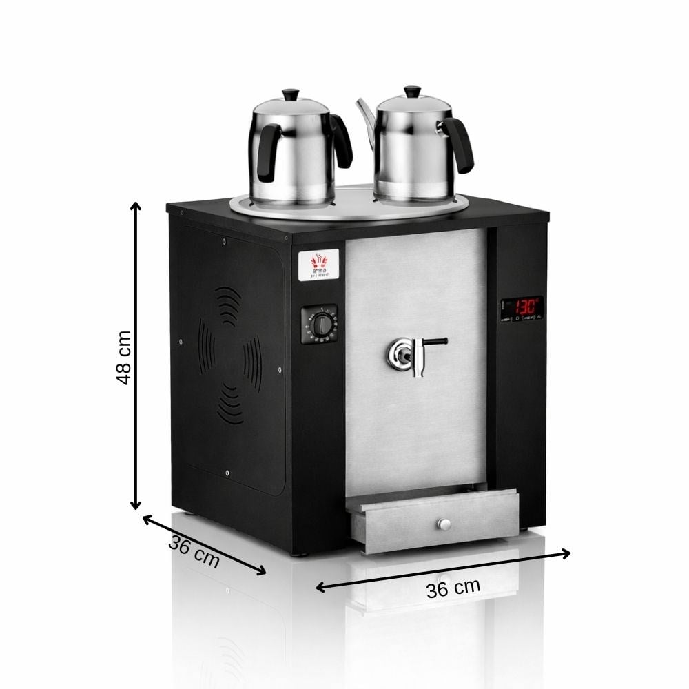 ankaAnka Pro Chef 15 Litre Siyah Profesyonel Çay Makinesi PXE-G2PXE-G2-S