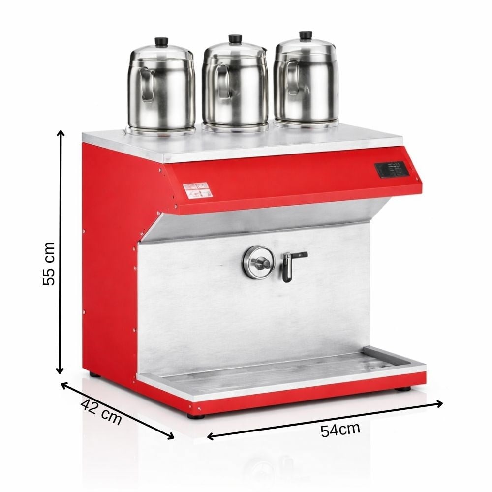 ankaAnka Pro Chef 25 Litre Kırmızı Profesyonel Çay Makinesi - PCE-G3PCE-G3-K