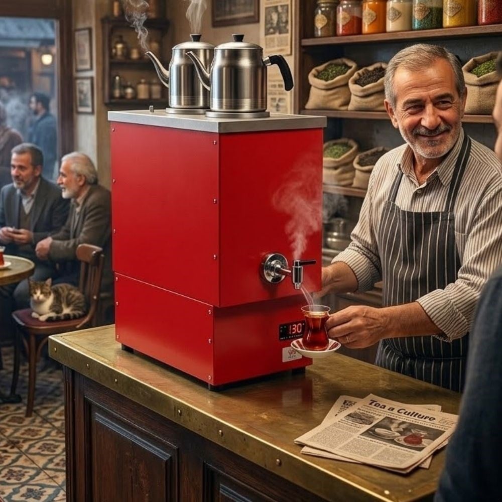 ankaAnka Pro Cook 12 Litre Kırmızı Profesyonel Çay Makinesi - PKE-G2PKE-G2-K