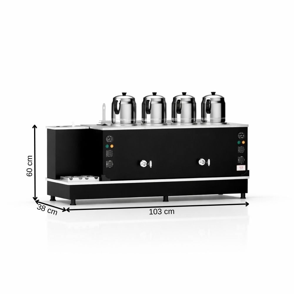 ankaAnka Tüplü Statik Turbo Hibrit Smart 4 Demlik 40 Litre Çay MakinesiSTF04-G-S