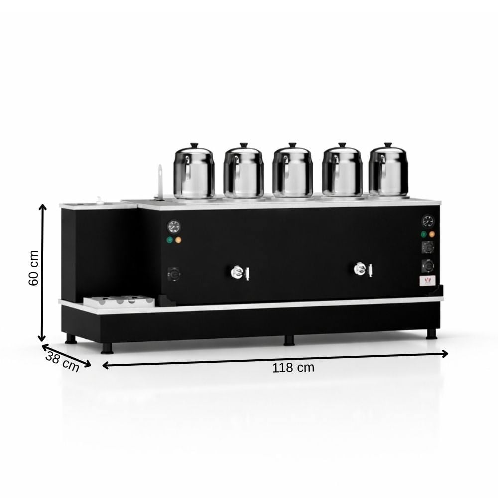 ankaAnka Tüplü Statik Turbo Hibrit Smart 5 Demlik 50 Litre Çay MakinesiSTF05-G-S