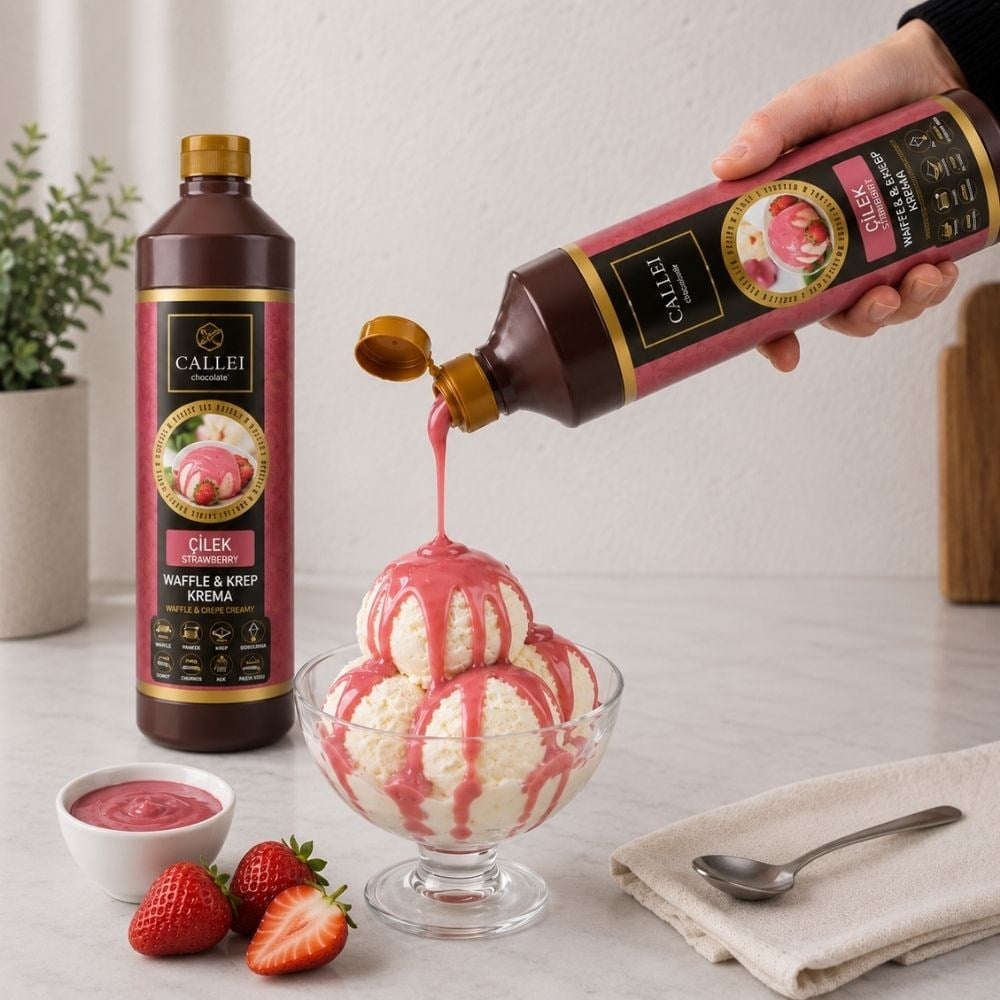 CalleiCallei Çilek Waffle Sos 1 Kgyok