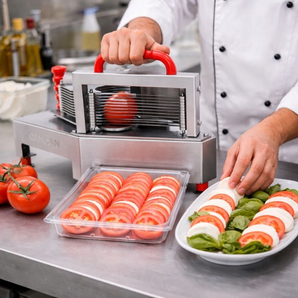 Cancan Profesyonel Domates ve Mozzarella Dilimleme Makinesi