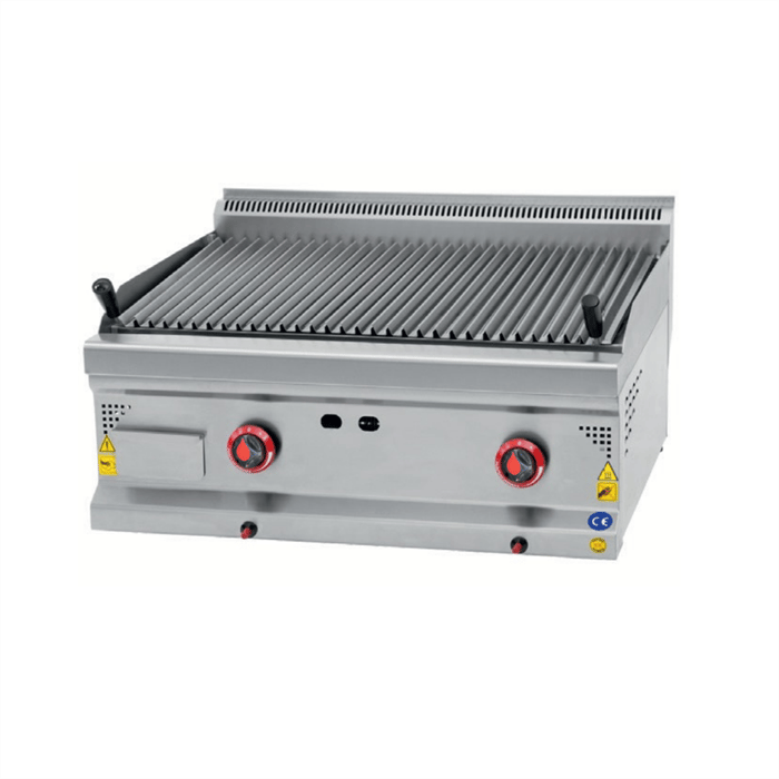 CSA İnox Karacasan Endüstriyel  80 cm 700 Seri Set Üstü LPG Tüplü Lavataş Balıksırtı Izgara