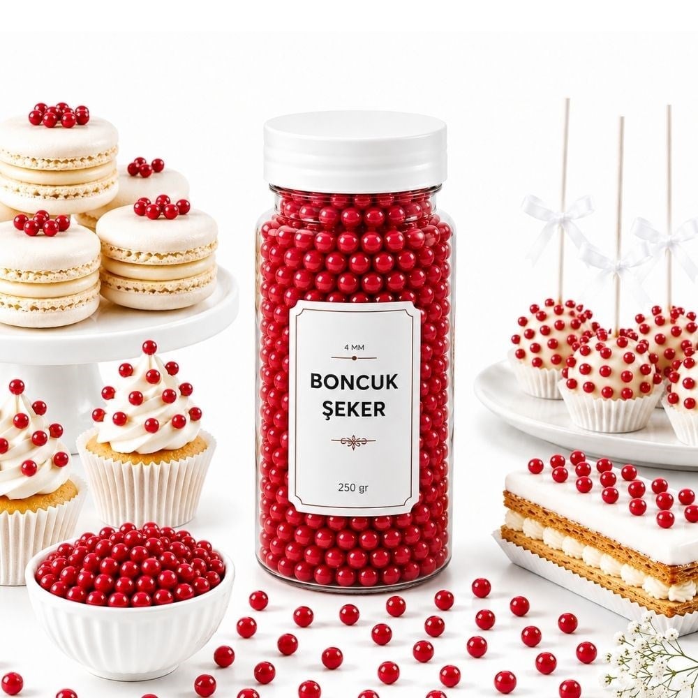 Dr. GustoDr. Gusto 4 Mm Kırmızı Boncuk Şeker 250 GrDR-4MM-KIRMIZI
