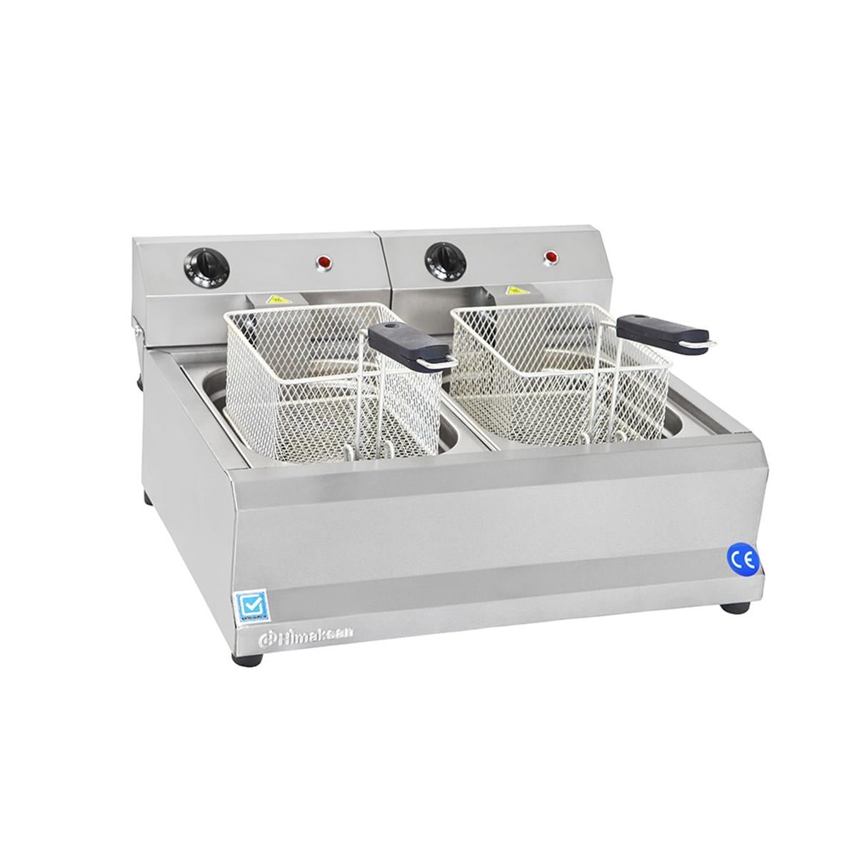 Himaksan Endüstriyel 5000 Watt Çiftli 5+5 Lt Elektrikli Fritöz