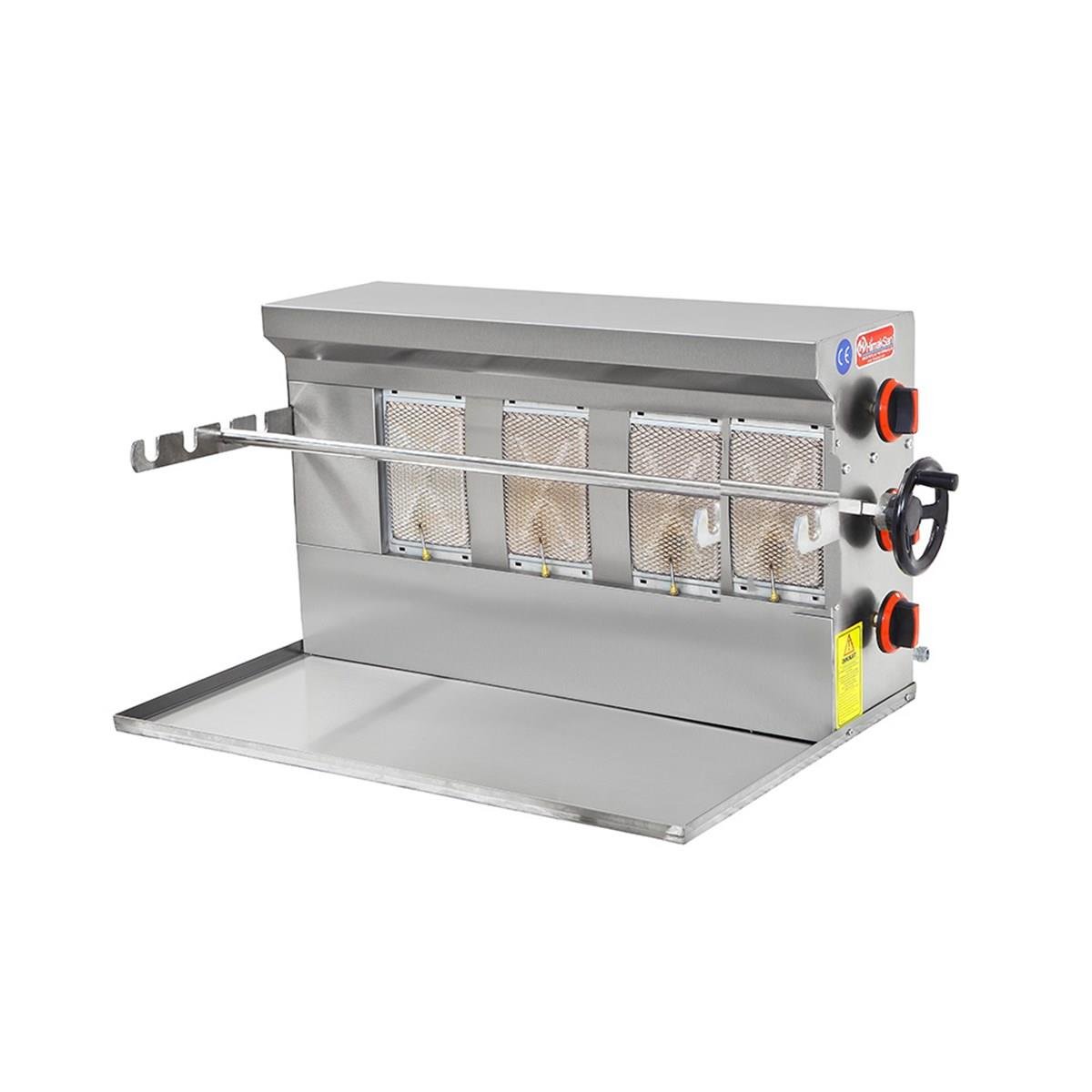 Himaksan Endüstriyel Doğalgazlı 4 Radyanlı Cağ Kebabı Ocağı