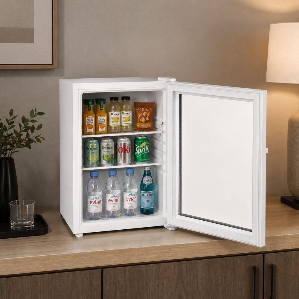 HOLUXEHoluxe HLX40-G 40 Litre Cam Kapılı Otel Tipi Minibar BeyazRFA-1003