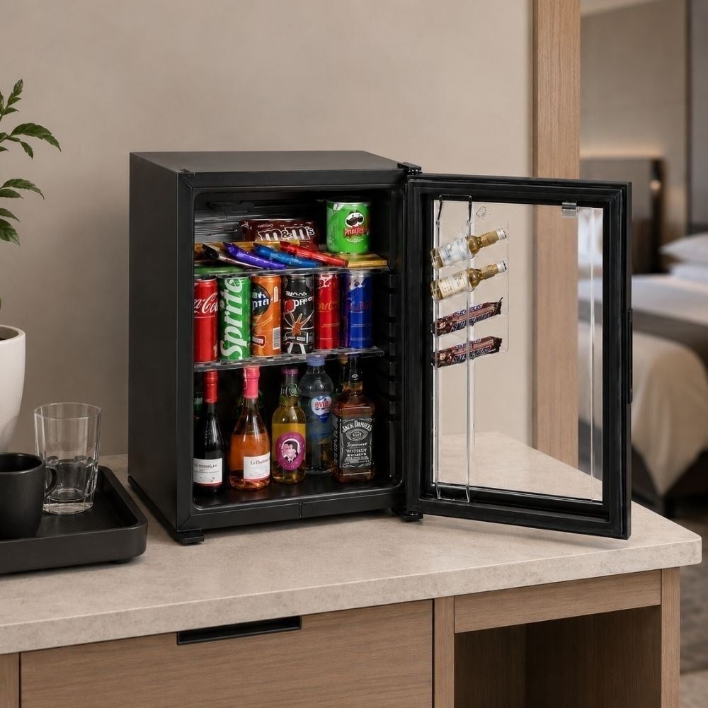 HOLUXEHoluxe HLX40-GEX 40 Litre Cam Kapılı Otel Tipi Minibar SiyahRFA-1006