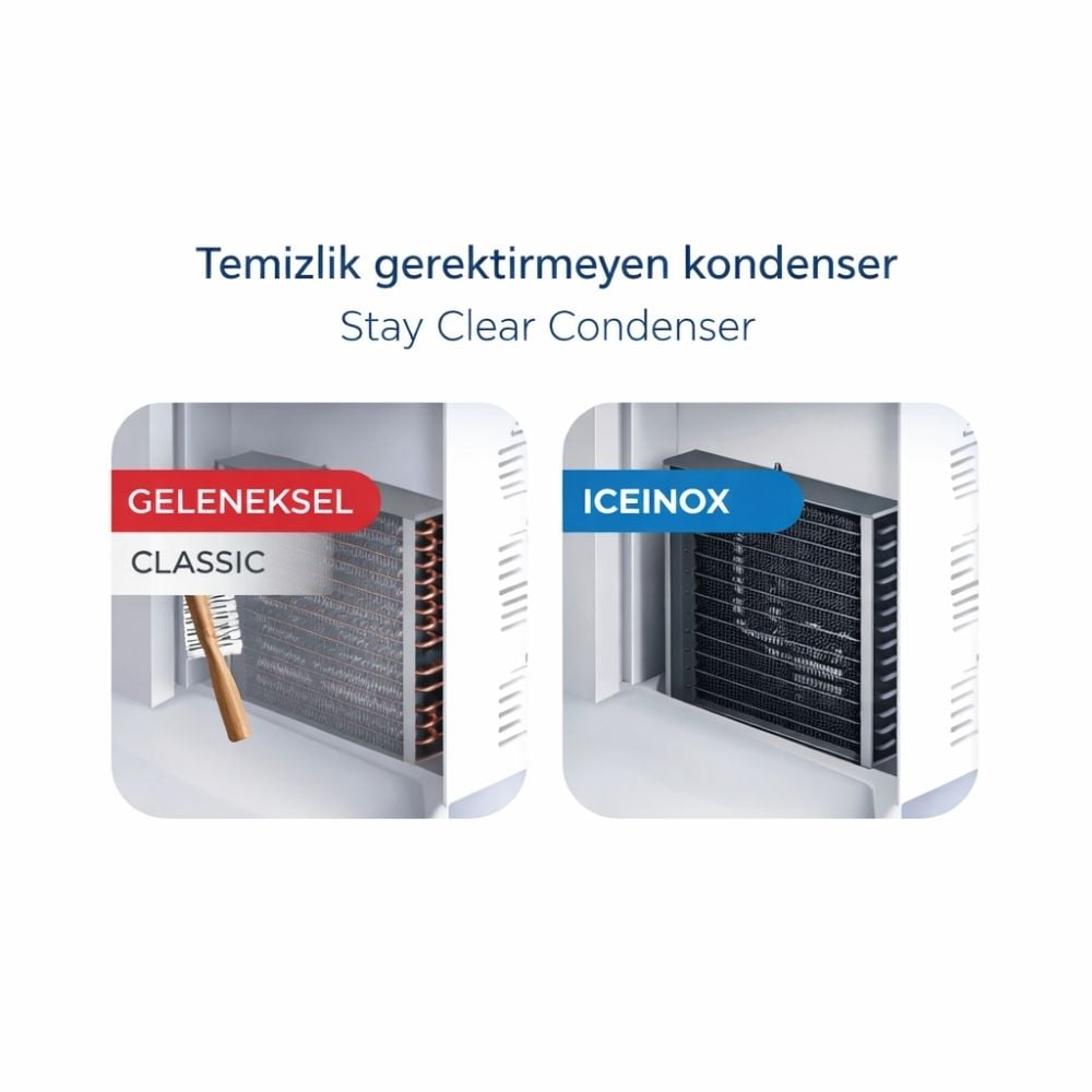 Iceinox Hazneli Gurme Küp Buz Makinası 400 Kg/Gün