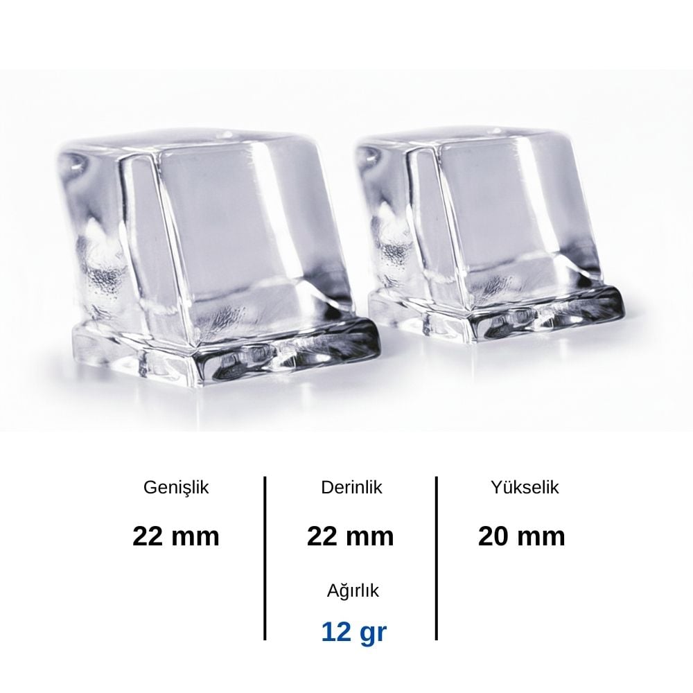 Iceinox Hazneli Gurme Küp Buz Makinası 400 Kg/Gün