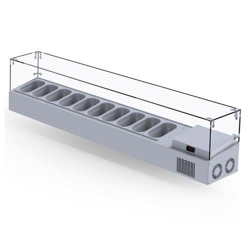 Iceinox Set Üstü Saladbar Cam Kapak GN 1/4-150: 10 Adet