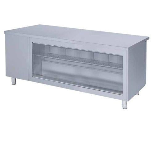 Iceinox Tezgah Tip Snack Buzdolabı Önü Camlı 2 Kaplılı 275 Lt 304 Çelik Kaliteli