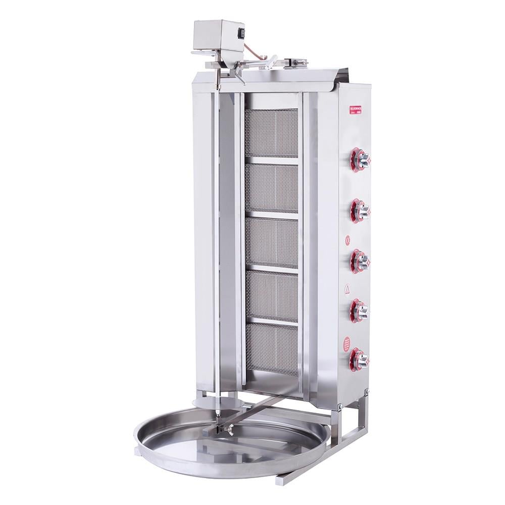 Işıkgaz Silverinox Doğalgazlı 5 Radyanlı Üstten Motorlu Döner Ocağı