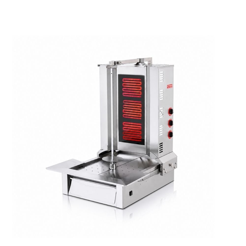 Işıkgaz SilverinoxIşıkgaz Silverinox Elektrikli 3 Radyanlı Alttan Motorlu Döner OcağıSLVR-AD-03