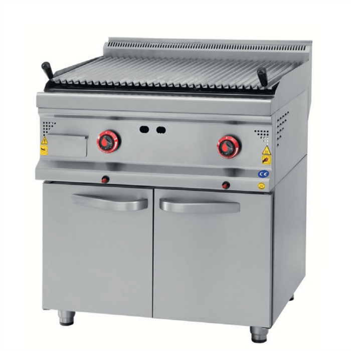 Karacasan Endüstriyel 900 Seri Dolaplı 120 cm LPG Tüplü Lavataş Balıksırtı Izgara