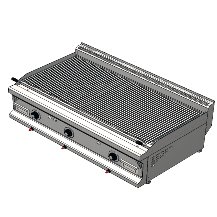 Karacasan Endüstriyel 900 Seri Set Üstü 120 cm Doğalgazlı Lavataş Izgara