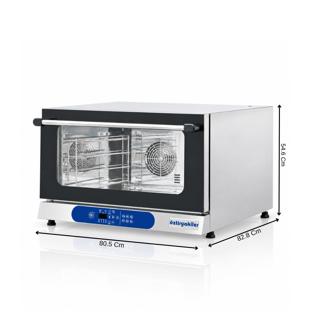 ÖztiryakilerÖztiryakiler Elektrikli Dijital Konveksiyonlu Pastane Fırını 40x60 - 4 Tepsi 220V7890.60400.4TE2