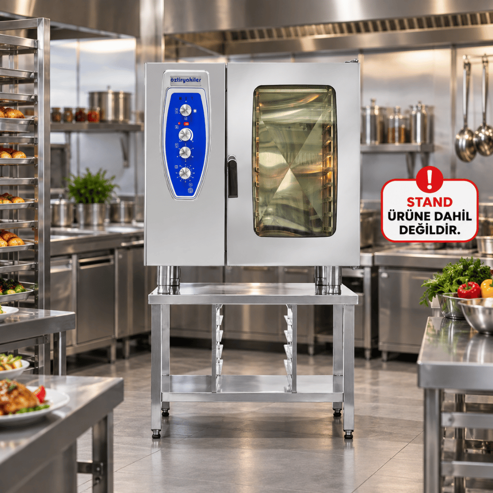 ÖztiryakilerÖztiryakiler Elektrikli Konveksiyonlu Fırın GN 1/1 - 10 Tepsi 380V7890.10G11.01