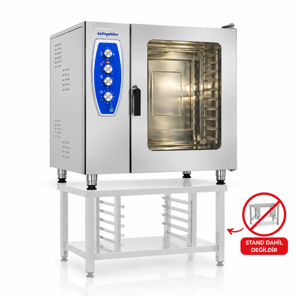 ÖztiryakilerÖztiryakiler Elektrikli Konveksiyonlu Fırın GN 2/1 - 10 Tepsi 380V7890.10G21.01