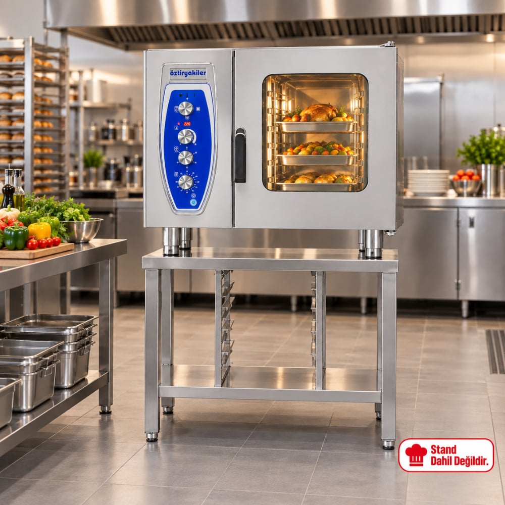 ÖztiryakilerÖztiryakiler Elektrikli Konveksiyonlu Fırın GN 1/1 - 6 Tepsi 380V7890.95708.01