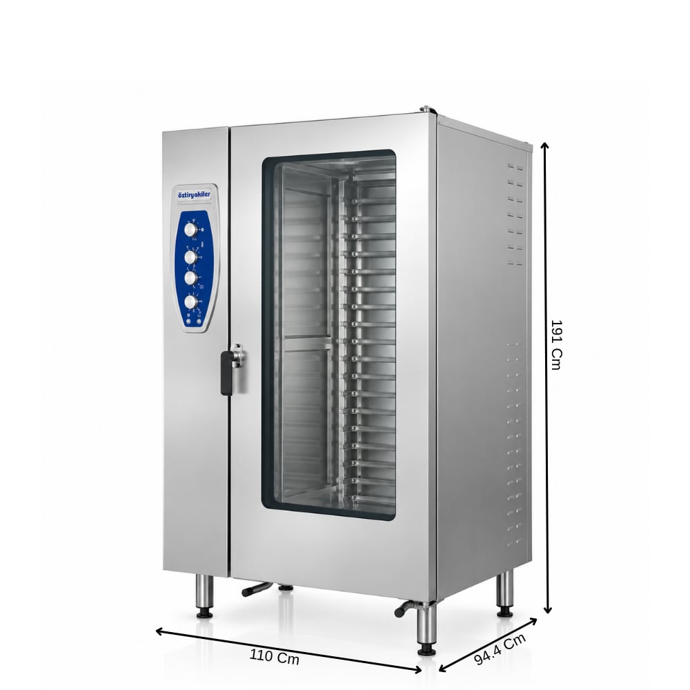 ÖztiryakilerÖztiryakiler Elektrikli Konveksiyonlu Fırın GN 2/1 - 20 Tepsi 380V7890.20G21.01