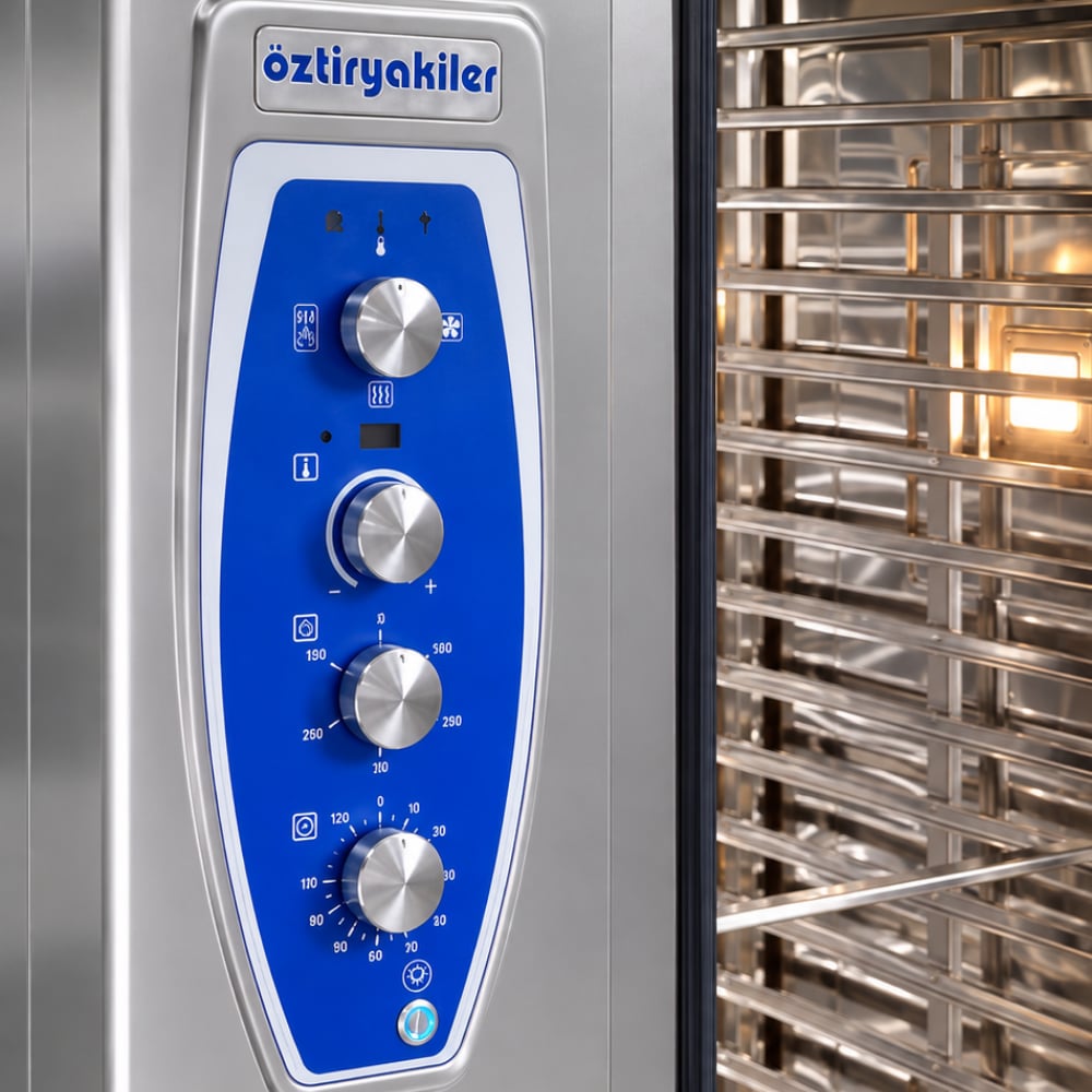 ÖztiryakilerÖztiryakiler Elektrikli Konveksiyonlu Fırın GN 1/1 - 10 Tepsi 380V7890.10G11.01