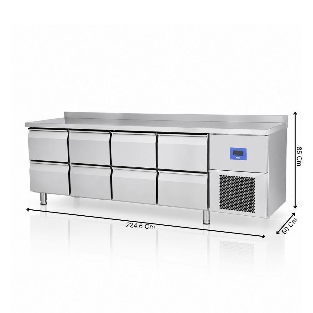 ÖztiryakilerÖztiryakiler TA 460 NMV 8 Çekmece Tezgah Tip Buzdolabı 518 Litre79E3.46NMV.02