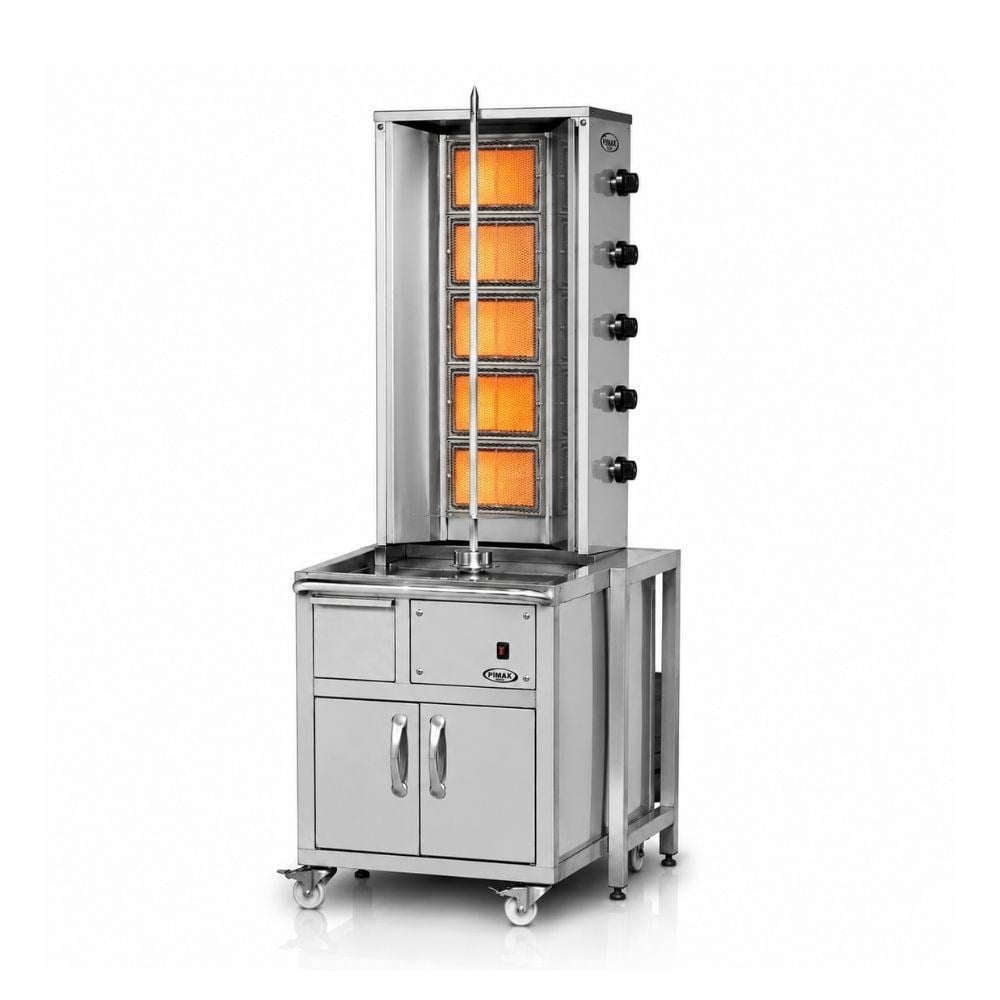PimakPimak Doğalgazlı Arabalı Döner Makinası 5 RadyanDO8/M077-X5