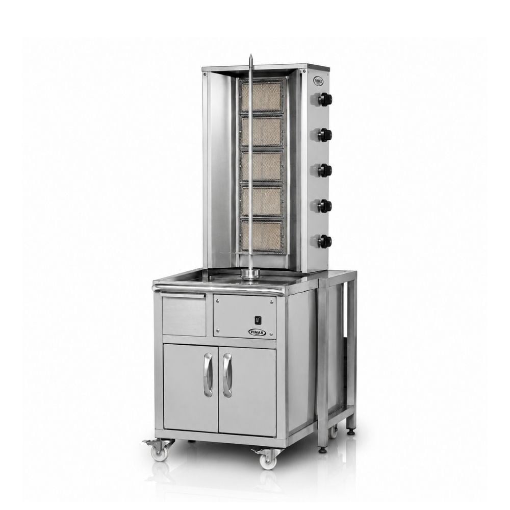 PimakPimak Doğalgazlı Arabalı Döner Makinası 5 RadyanDO8/M077-X5