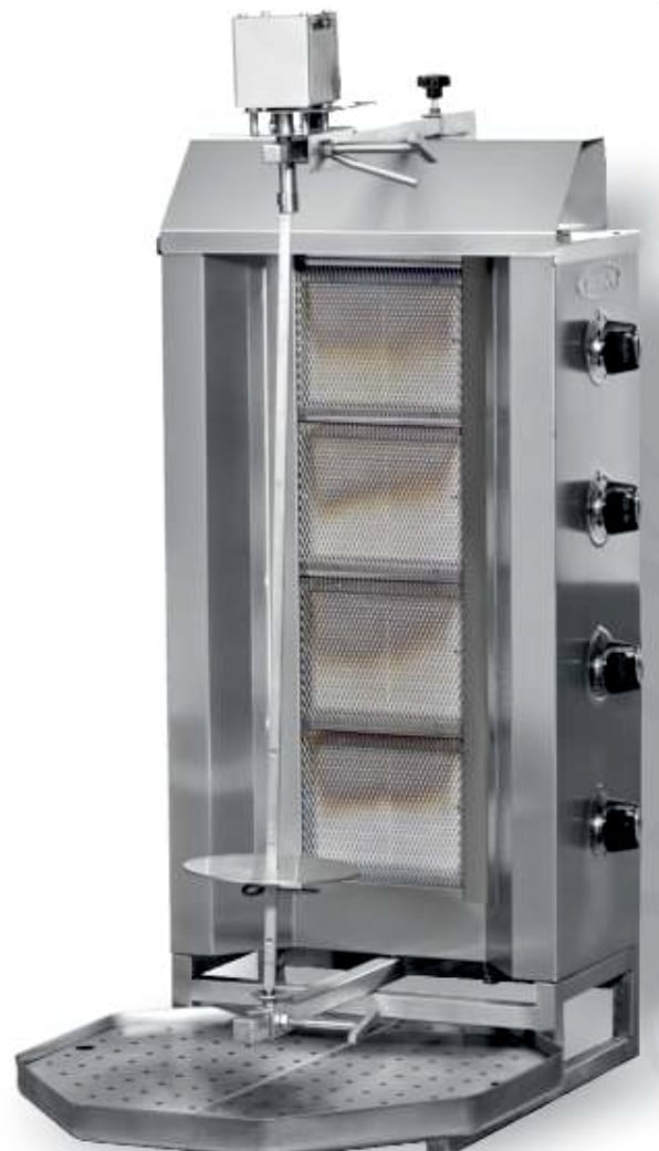 Pimak Doğalgazlı Motorlu Döner 4 Gözlü