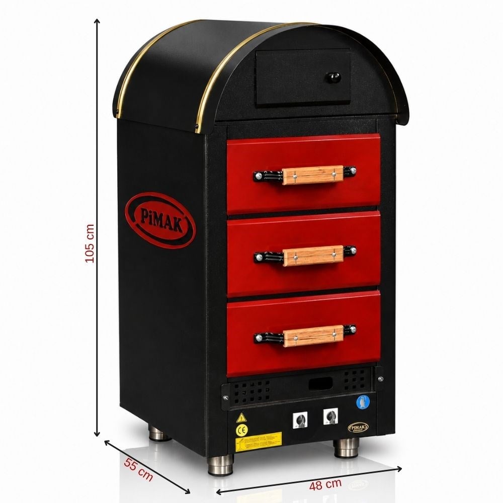 PimakPimak Elektrik Kumpir Fırını 3 ÇekmeceliM079-3E