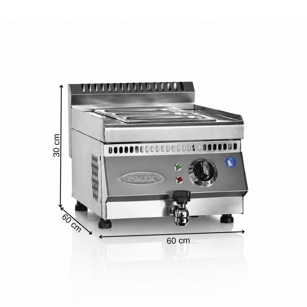 PimakPimak Elektrikli Bain Marie 600 Snack Seri Set Üstü 60 x 60 x 30 (cm)M167