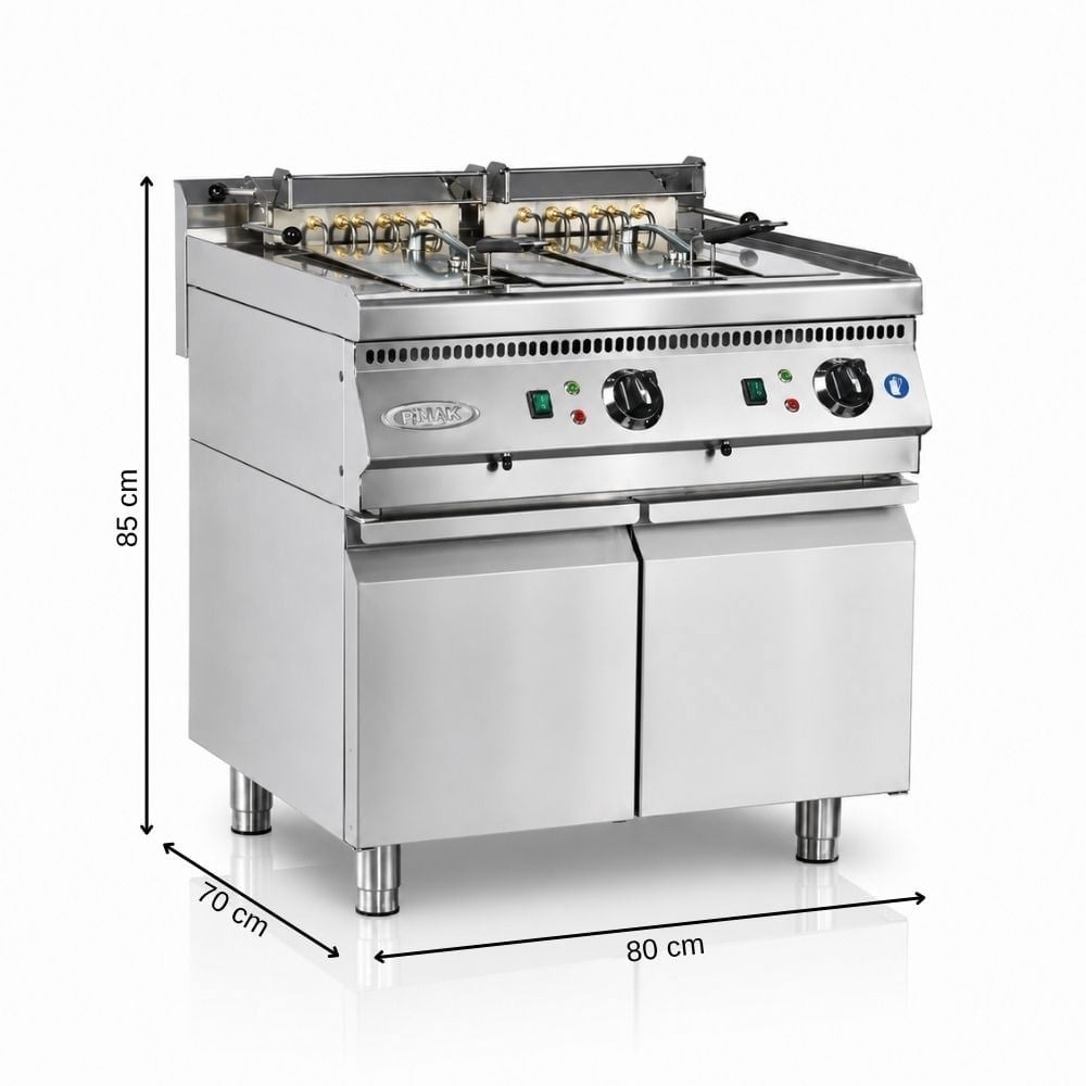 PimakPimak Elektrikli Fritöz 700 Seri 12+12 LT Dolaplı 80 x 70 x 85 (cm)70SDE-M073-1
