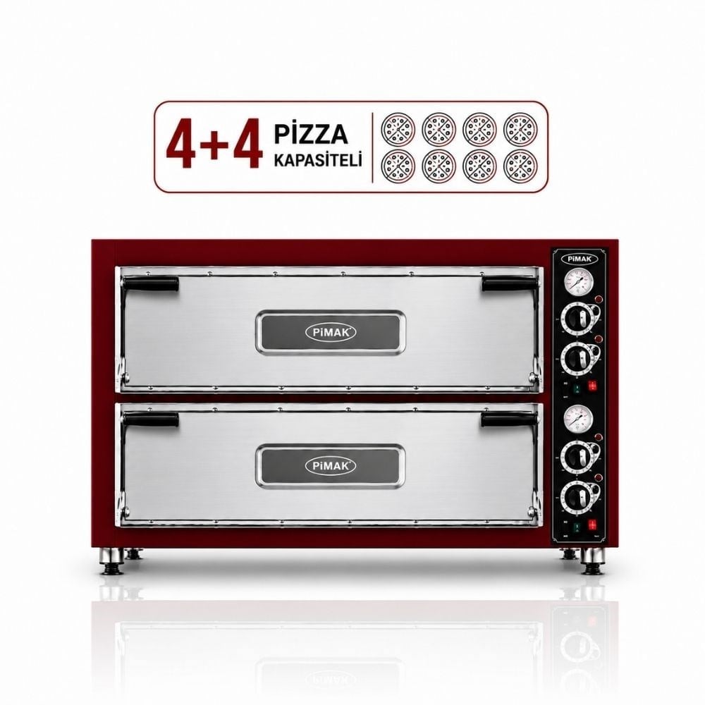 PimakPimak Elektrikli Pizza Fırını 4 + 4 Adet 62 x 62 (cm) İç EbatM014-4